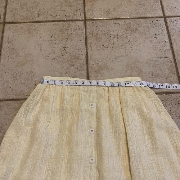 Vintage Gaytown Sportswear Toronto Linen/Polyester Skirt - Cream Size Medium - Picture 4 of 8